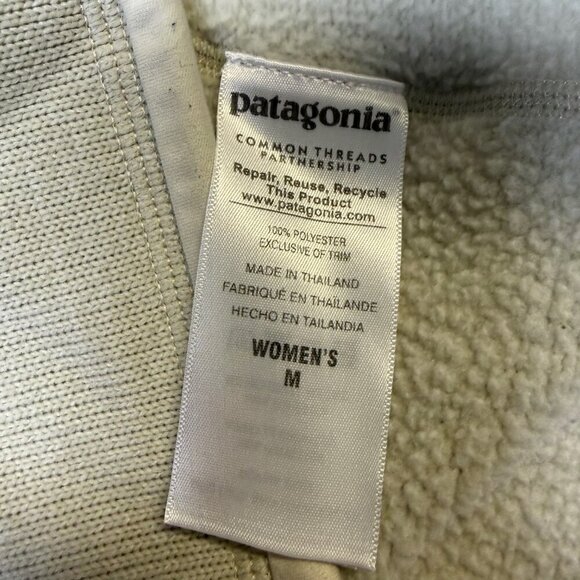 Patagonia Better Sweater 1/4-Zip Women’s Medium Birch White (Cream) EUC - Picture 6 of 10